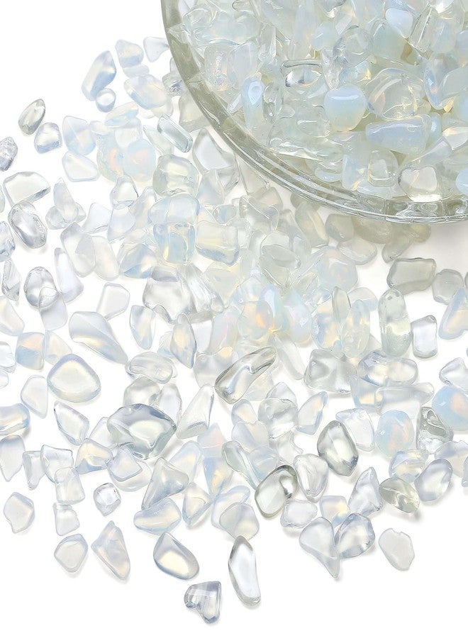LAIDANLA Opalite 1lb Crystal Polished Tumbled Stones Irregular Shaped Crystal Chips Bulk Natural Gemstone Aquarium Gravel Rocks Vase Filler Fish Tank Gravel Home Decoration - Image 3
